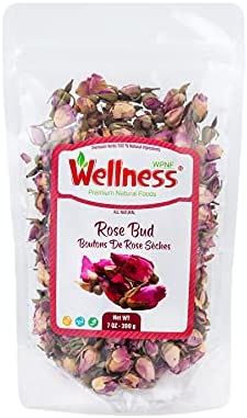 Premium Dried Rose Buds 7.05 oz 200 g | 100% Natural Dried Roses Edible Flowers | Culinary Rosebud for Rose Tea, Baking, Candle Making, Soap Making and Handicraft Boutons De Rose Sèches -Flowers Tea - Herbal Tea Premium Dried Rose Buds 7.05 oz 200 g | 100% Natural Dried Roses Edible Flowers for an Herbal Flower Tea