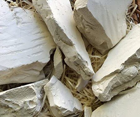 YELLOW edible Clay chunks (lump) natural for eating (food), 1 lb (450 g)